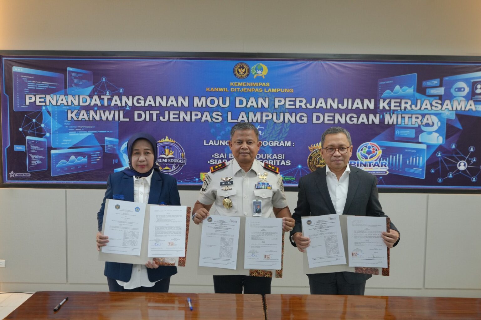 Unila dan Ditjenpas Lampung Kerjasama Untuk Tiga Program Inovasi