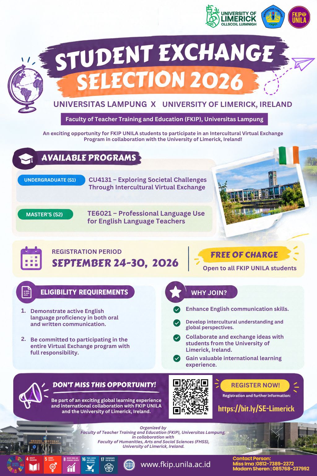 FKIP dan University of Limerick Buka Program Intercultural Virtual Exchange 2026